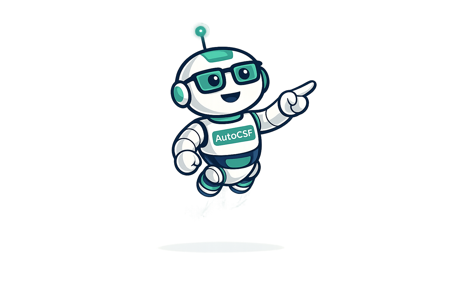 Mascota AutoCSF flotando